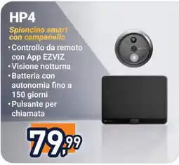 Trony HP4 Spioncino smart con campanello offerta