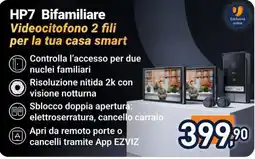 Trony HP7 Bifamiliare Videocitofono 2 fili offerta