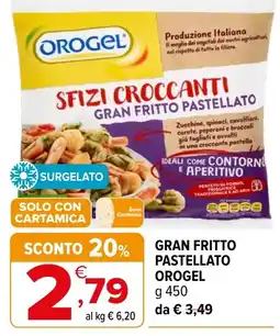 Iperal SFIZI CROCCANTI GRAN FRITTO PASTELLATO OROGEL offerta