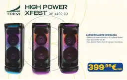 Euronics ALTOPARLANTЕ WIRELESS TREVI XFEST XF 4400 DJ offerta