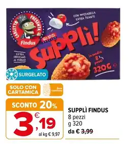 Iperal Supplì Findus offerta