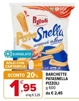 Iperal Barchette Patasnella Pizzoli offerta