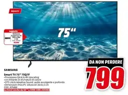 MediaWorld Samsung Smart TV 75" 75Q7F offerta