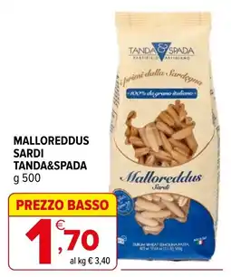 Iperal MALLOREDDUS SARDI TANDA&SPADA offerta