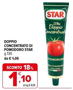 Iperal DOPPIO CONCENTRATO DI POMODORO STAR offerta