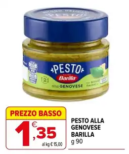Iperal Pesto alla Genovese Barilla offerta
