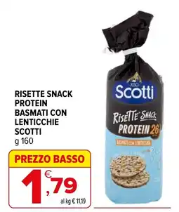 Iperal Risette Snack Protein Basmati con Lenticchie Scotti offerta
