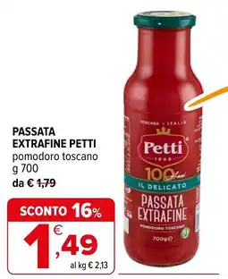 Iperal Passata Extrafine Petti offerta
