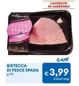 MD Discount Bistecca di pesce spada Algucerès offerta