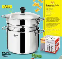 Coop Pentola cuoci scola Lagostina offerta