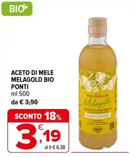 Iperal ACETO DI MELE MELAGOLD BIO offerta