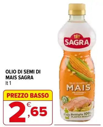 Iperal OLIO DI SEMI DI MAIS SAGRA offerta