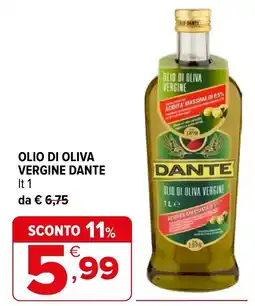 Iperal OLIO DI OLIVA VERGINE DANTE offerta