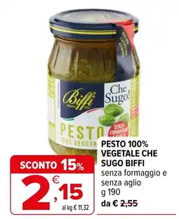 Iperal PESTO 100% VEGETALE CHE SUGO BIFFI offerta