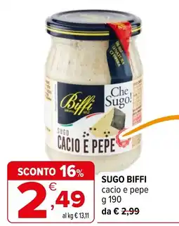 Iperal Sugo Biffi cacio e pepe offerta