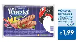 MD Discount Würstel di pollo e tacchino La Fattoria offerta