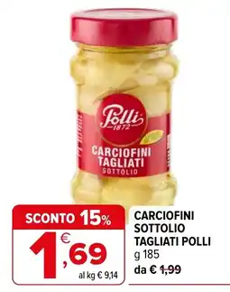 Iperal Carciofini tagliati Pollli offerta