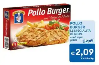 MD Discount Pollo Burger LE SPECIALITÀ DI BEPPE offerta