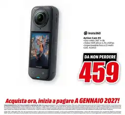 MediaWorld Insta360 Action Cam X5 offerta