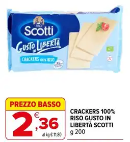 Iperal CRACKERS 100% RISO GUSTO IN LIBERTÀ SCOTTI offerta