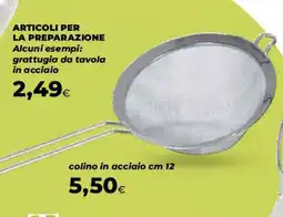 Coop colino in acciaio cm 12 offerta