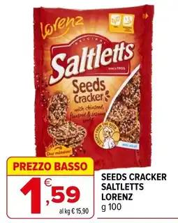 Iperal SEEDS CRACKER SALTLETTS LORENZ offerta