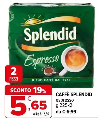 Iperal CAFFÈ SPLENDID espresso offerta