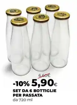 Coop SET DA 6 BOTTIGLIE PER PASSATA offerta