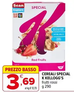 Iperal CEREALI SPECIAL K KELLOGG'S frutti rossi offerta