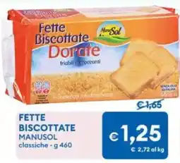 MD Discount Fette Biscottate ManuSol classiche offerta