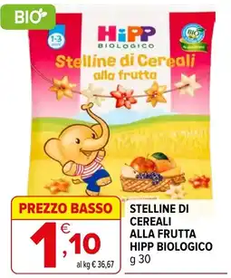 Iperal Stelline di Cereali alla Frutta Hipp Biologico offerta