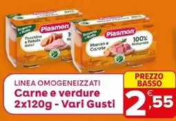 Iperal Plasmon LINEA OMOGENEIZZATI Carne e verdure offerta