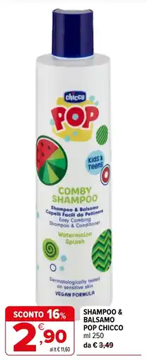 Iperal Shampoo & Balsamo POP CHICCO offerta