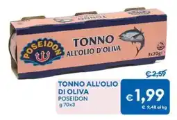 MD Discount TONNO ALL'OLIO DI OLIVA POSEIDON offerta