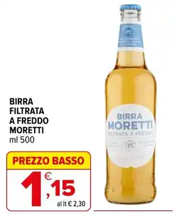 Iperal Birra Moretti Filtrata a Freddo offerta