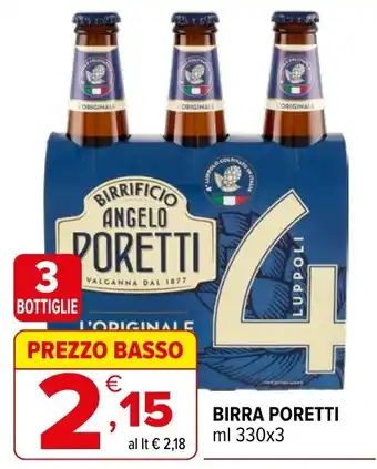 Iperal Birra Poretti offerta