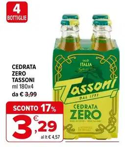 Iperal Cedrata Zero Tassoni offerta
