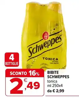 Iperal BIBITE SCHWEPPES tonica offerta