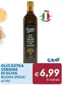 MD Discount OLIO EXTRA VERGINE DI OLIVA BUONA SPESA! offerta