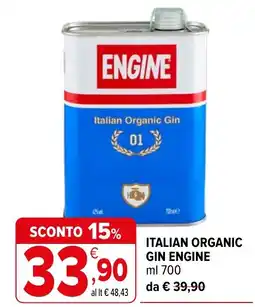 Iperal ITALIAN ORGANIC GIN ENGINE offerta