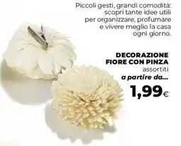Coop Decorazione fiore con pinza offerta