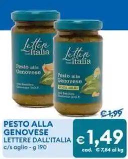 MD Discount Pesto alla Genovese Lettere dall'Italia offerta