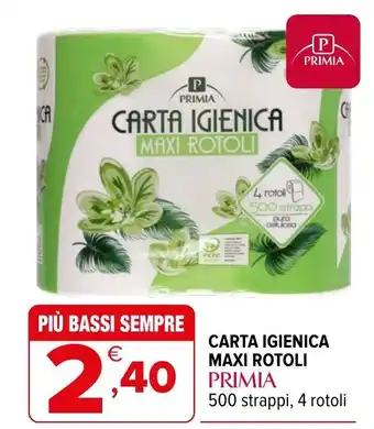 Iperal CARTA IGIENICA MAXI ROTOLI PRIMIA offerta