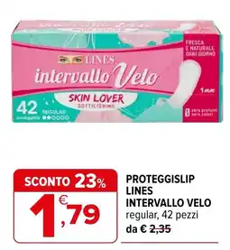 Iperal PROTEGGISLIP LINES INTERVALLO VELO offerta