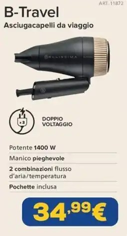 Euronics B-Travel Asciugacapelli da viaggio offerta