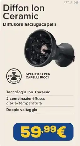 Euronics Diffon Ion Ceramic Diffusore asciugacapelli offerta