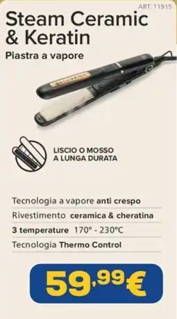Euronics Steam Ceramic & Keratin Piastra a vapore offerta
