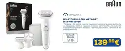 Euronics Epilatore Silk Épil Wet & Dry SES9-061 Silver offerta