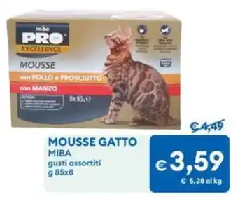 MD Discount MOUSSE GATTO MIBA offerta