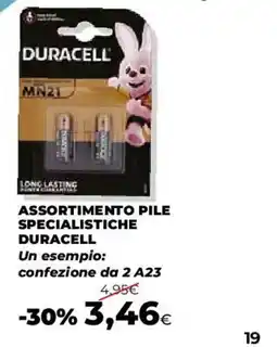 Coop Assortimento pile specialistiche duracell offerta